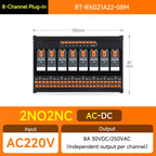 ENMG Relay Module 220VAC 2/4/8/16 Channel SPDT DPDT PLC Signal Amplifier Board Industrial Control Switch