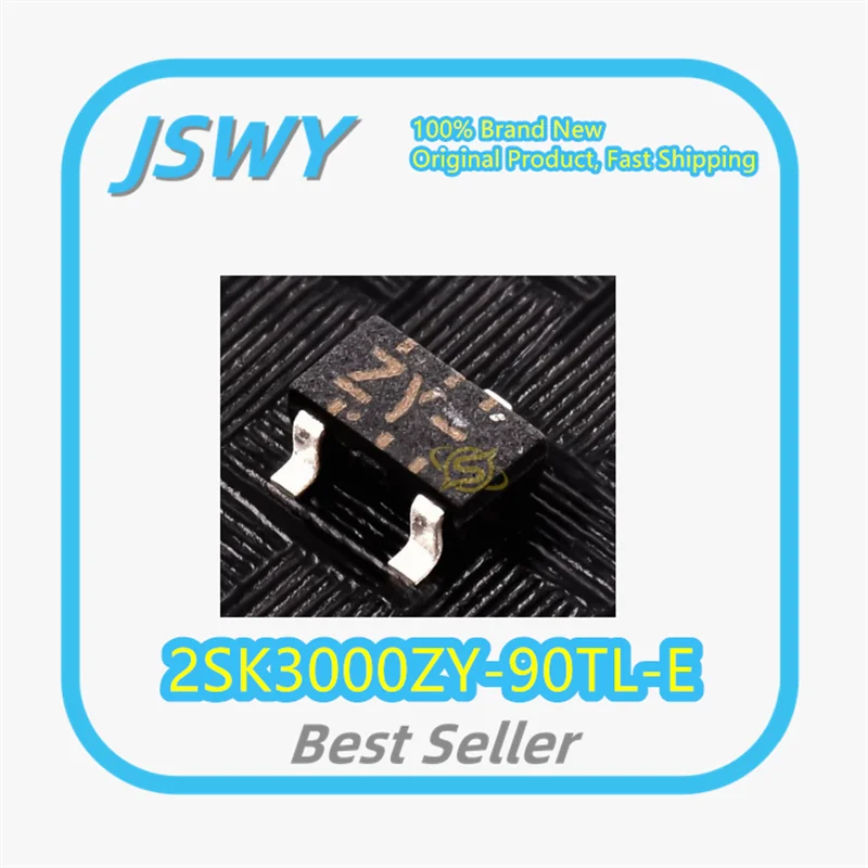 (10/50 pieces) 2SK3000ZY-90TL-E, silkscreened ZY SOT-23 MOSFET, N-channel, 40V 1A, brand new and original.