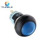 1PCS DIY Mini 12mm Momentary Waterproof Push Button Switch Horn Blue White Green Red Yellow Black 1A 250V Self-reset
