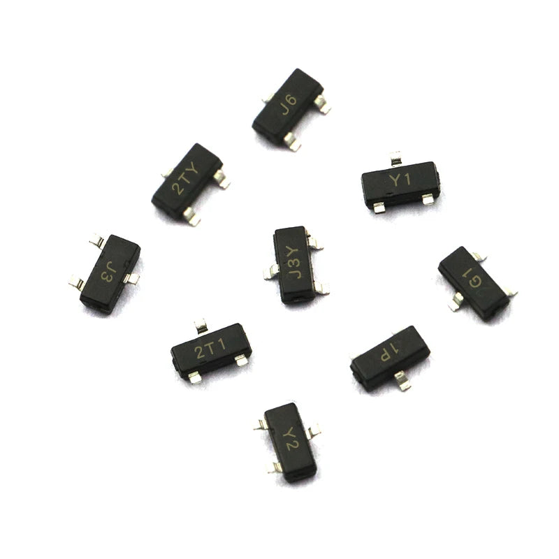 50PCS S8050 SS8550 2N4401 Printed J3Y NPN Power Transistor SMD Triode Package SOT23