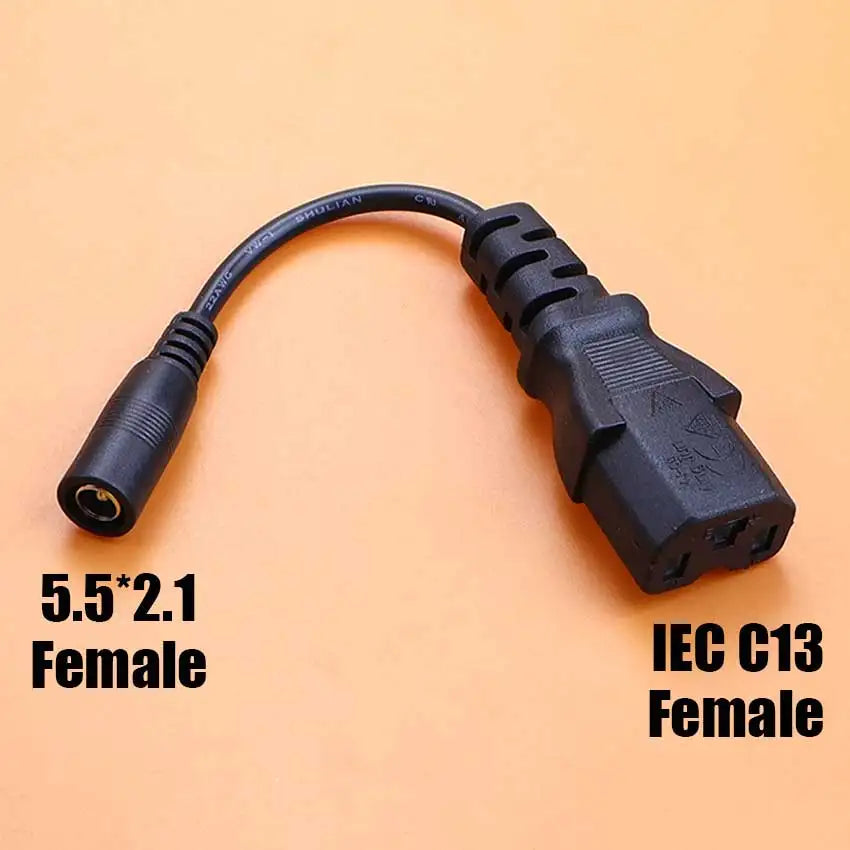 DC 5.5x2.1mm Female To M12 M16 3Pin XLR RCA IEC 8016 5525 Plug Connector Adapter Cable For Scooter Electric Bike Conversion Line