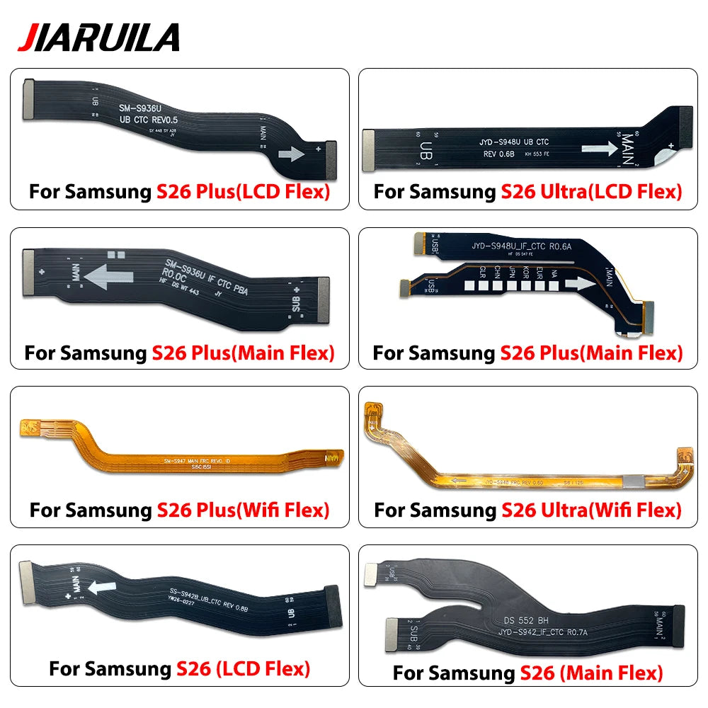Main FPC LCD Display Connect Mainboard WIFI Antenna Flex Cable Ribbon Parts For Samsung S26 / S26 Plus / S26 Ultra