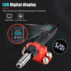 JCD 8208 Heat Gun Micro Soldering Station 750W Soldering Hot Air Gun LCD Digital Hair Dryer For BGA IC Welding Repair Tools