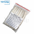 Resistor kit 0201 0402 0603 0805 1206 smd Resistor package 50values*25PCS=1250PCS 1% Sample Kit Resisor 1ohm 47ohm 1kohm 10kohm