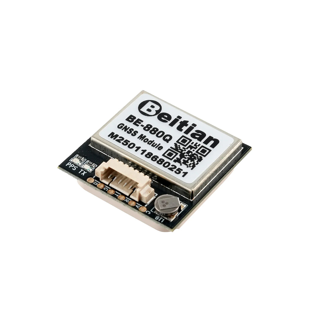 BE-880Q GNSS GPS Module M10050 Chip QMC5883 Compass Ultra Low Power 28x28x8.4mm for RC Drone FPV Flight Controller DIY Project