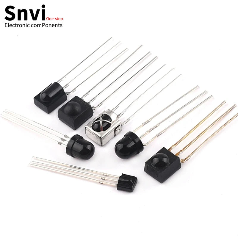 Snvi 5PCS Universal IR Infrared Receiver VS1838B CHQB HS0038 TL1838 VS1838 1838 HX1838 VS0038 Remote Receiver Tube