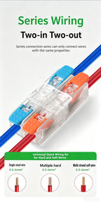 Fast Wiring Wire Connectors Splitter Terminal Blocks Quick Plug-in Connector Conductor Cable Junction Box