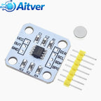 AS5600 Magnetic Encoder 12-bit 3.3V High Precision Angle Measurement Sensor Module for Arduino Magnetic Induction