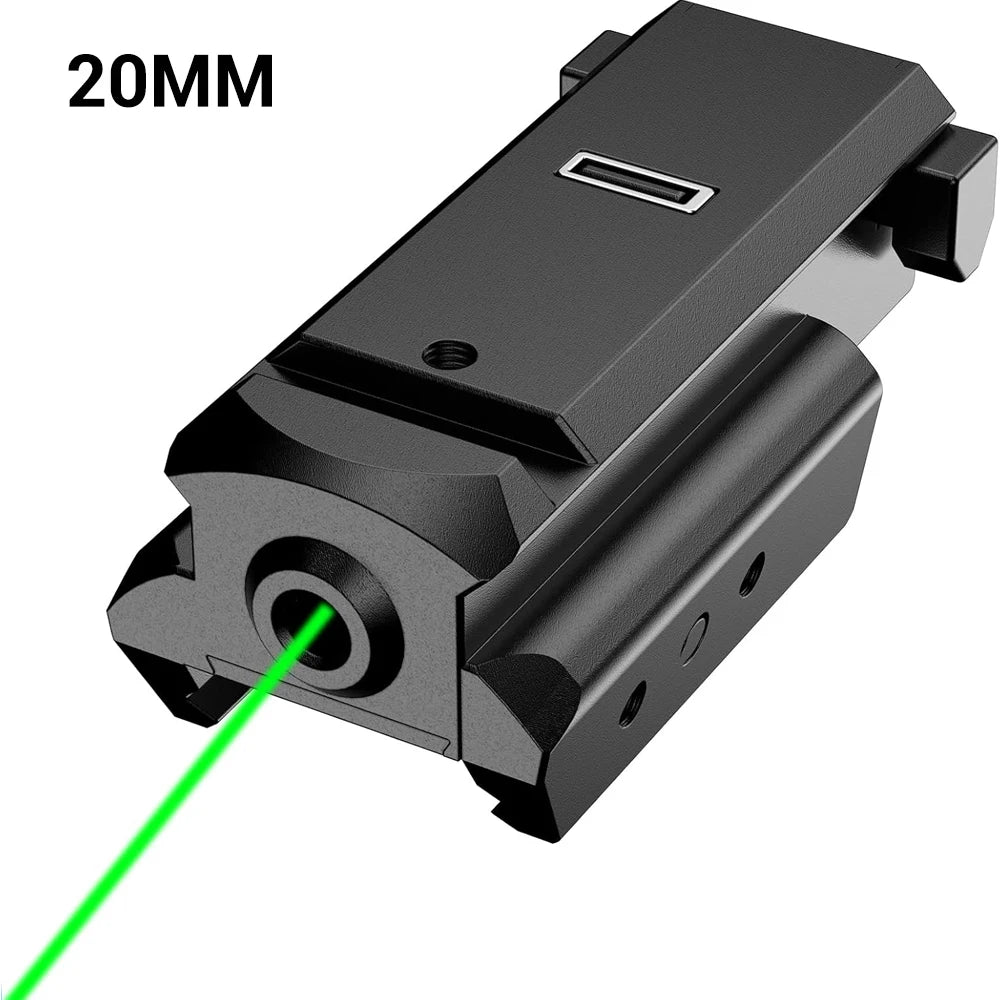 Rechargeable Blue/Green/Red Laser Sight fit 20mm/11mm for Picatinny Weaver Rail for Pistol Glock Rifle Laser Sight