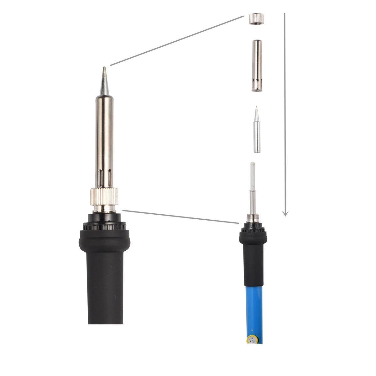 Sumsour Electric Soldering Iron 60W 220V / 110V Adjustable Temperature Welding Rework Solder Repair Tools Kit