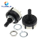 1PCS RS26 Plastic 4 Pole 3 Position Rotary Band Switch 2 Pole6 Position  1 Pole12 Position Handle Length 21MM Axis Band Switch