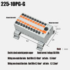 1PC 225 Series Fixed Modular Wire Connectors Compact Splicing Lighting Push-in Multi Link Terminal Block 1 In Multiple Out
