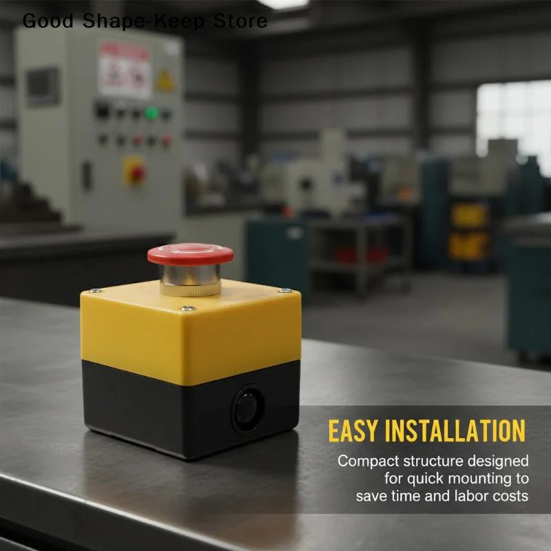 dailyWaterproof Emergency Stop Push Button Box 10A Safety Power Off  for Factory Automation and Equipment Protection