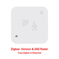 Tuya Zigbee WiFi 24G MmWave Radar Detector Human Presence Sensor  APP Control For Smart Home Security Protector