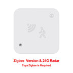 Tuya Zigbee WiFi 24G MmWave Radar Detector Human Presence Sensor  APP Control For Smart Home Security Protector