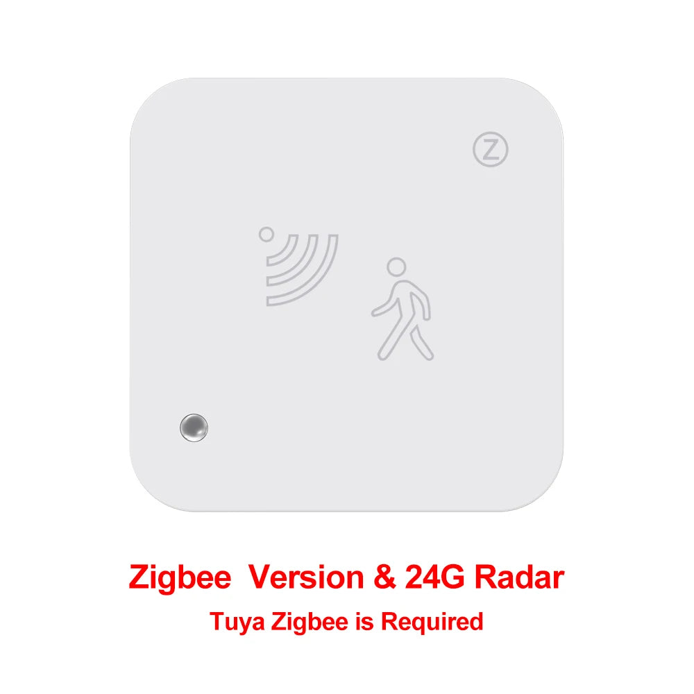 Tuya Zigbee WiFi 24G MmWave Radar Detector Human Presence Sensor  APP Control For Smart Home Security Protector