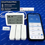 Tuya WiFi Weather Station RF433 IP65 Waterproof Outdoor Temperature Humidity Sensor Thermometer Hygrometer 2-9 Sub Devices