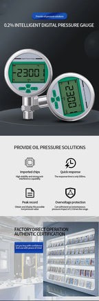 Digital Pressure Gauge 400bar 600bar Air Liquid Fuel Oil Water Digital Pressure Manometer Pressure Gauge