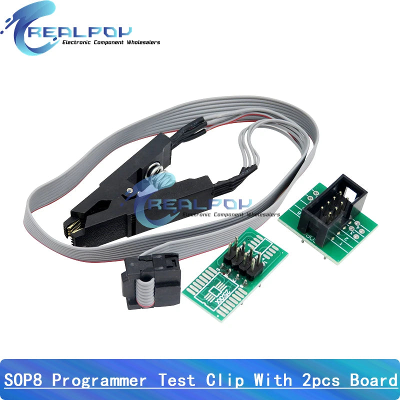 CH341A / CH341B 24 25 Series EEPROM Flash BIOS USB Programmer Module SOP8 SOP16 SOIC8 SOIC16 Test Clip Programmer Testing Clamp
