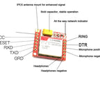 1-10pcs/Smallest SIM800L GPRS GSM Module Kit MicroSIM Card Core BOard Quad-band TTL Serial Port with the antenna