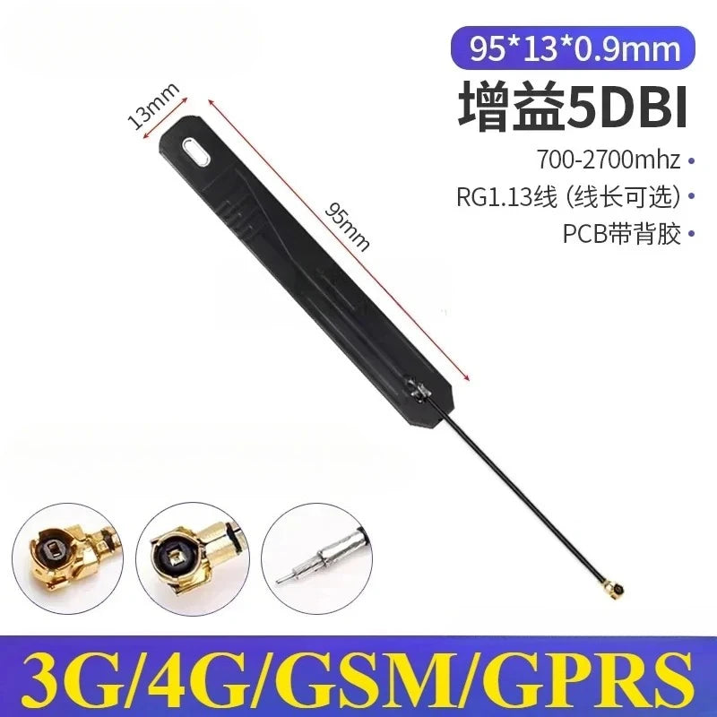 2PCS/lot 5G 4G Lte GSM GPRS 2G 3G Nb-Iot Module Full Frequency Built-In FPC/PCB High Gain Patch Antenna