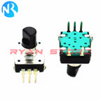 5PCS EC12 Rotary Encoder  360 Degree Audio Encoder Coding 5Pin 24 Position With Push Button Switch Handle 11.5MM 14MM 19MM