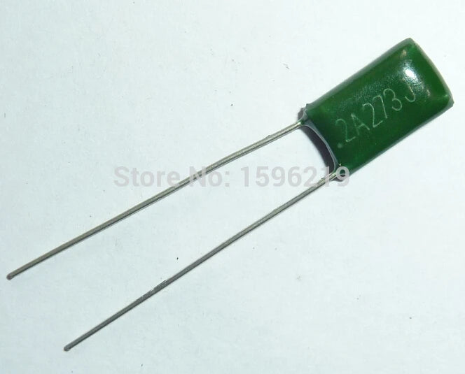 10pcs/100pcs Mylar Film Capacitor 100V 2A273J 0.027uF 27nF 2A273 5% Polyester Film capacitor