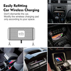 Car Wireless Charger Pad Base USB Cable for iPhone 16 15 14 13 12 Pro Max Samsung Xiaomi Airpods Pro 2 LG Fast Charging Station