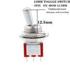 1Pcs/5Pcs SH T80-T Z1 Series Large Long Handle 12mm Panel Mount Mini Toggle Switch 5A 125VAC