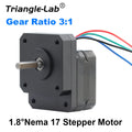 Trianglelab Nema 17 Geared Stepper Motor 3:1 Reducting Stepping Motor For Prusa I3 MK3S Extruder Change 3:1 Gear Ratio