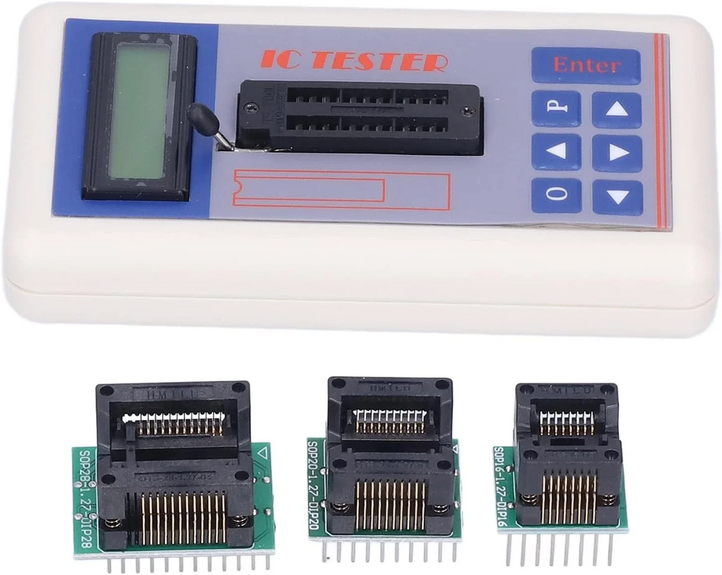 TSH‑06F Integrated Circuit Tester IC Transistor Meter with 5V 3.3V AUTO Modes Transistor Tester for Microelectronics Engineers