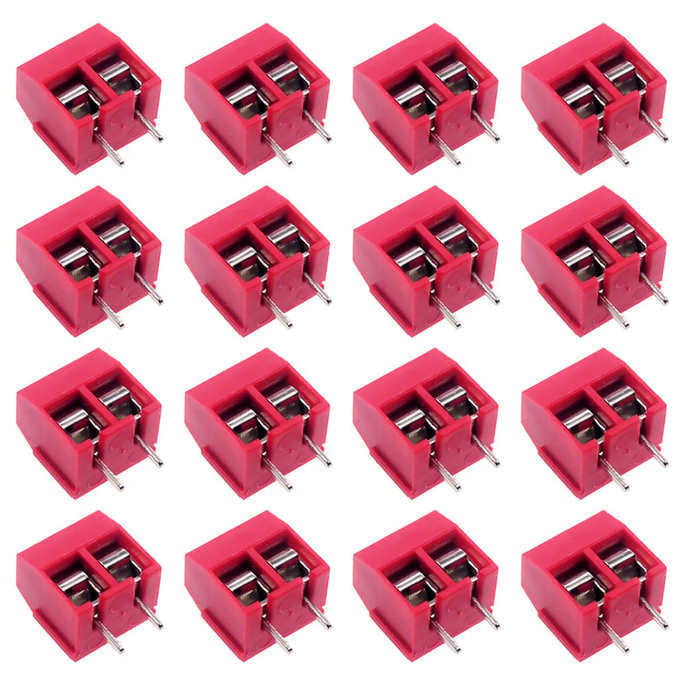 10/50PCS PCB Terminal Block Connector Pitch 5.0mm KF301 Straight Pin 2P 3P Screw PCB Terminal Blocks Connector Assortment Kit
