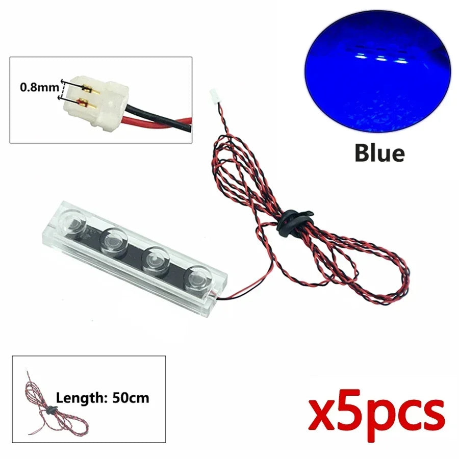 Flash Lamp City Street Light Bricks DIY 0.8mm Pin 1x1 1x2 1x4 Length 50cm SMD LED 2835  Remote Control Building Block