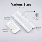 MB-102 Prototype Breadboard 400 830 Points Solderless PCB Bread Board Jumper Wires Cable Board  for Arduino Kit DIY Dupont Wire