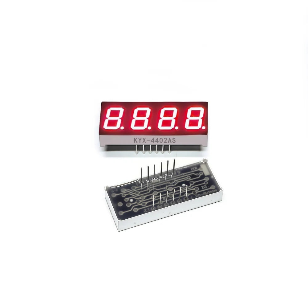10PCS 0.4-inch 4-digit numeric tube 40.5mmX16mm digital display "8" height10.2mm seven-segment numeric tube 4402series4042