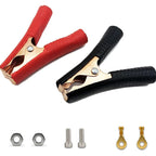 Jumper Cable Clamp 50-100A Crocodile Alligator Clip with 18AWG Wire Fuse Holder Car Battery Charger Replacement Connector