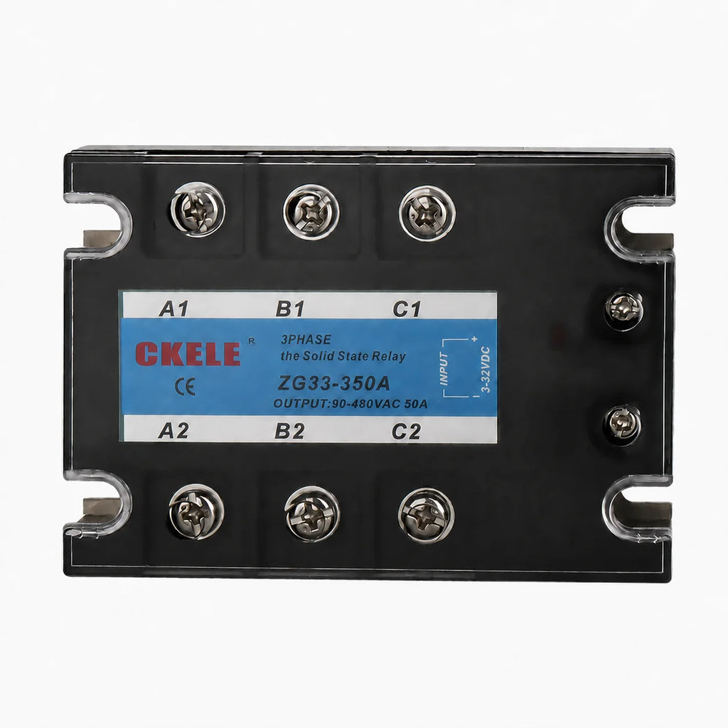 CKELE ZG33 3 Phase Solid State Relay SSR 10A 25A 40A 50A 60A 80A 100A 120A DC 3-32V Control AC 90-480V 380VAC