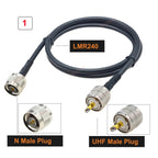 N to UHF LMR240 Cable N Male/Female to UHF Male/Female RF Adapter 50 Ohm 50-4 Pigtail RF Coaxial Jumper 4G 5G LTE Extension Cord