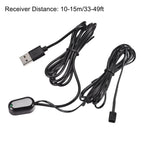 Uxcell Infrared IR Extender Cable Single Receiver and Emitter Repeater System USB Wire Adapter