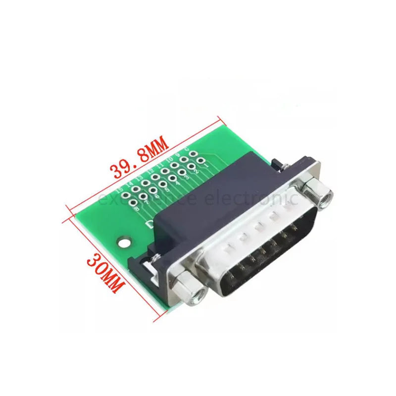 1/2/5PCS HDR DB9/DB15/DB25/DB37 Male Female Adapter Board VGA Interface to 2.54mm DIP Pin Header Test Board for PCB Circuit