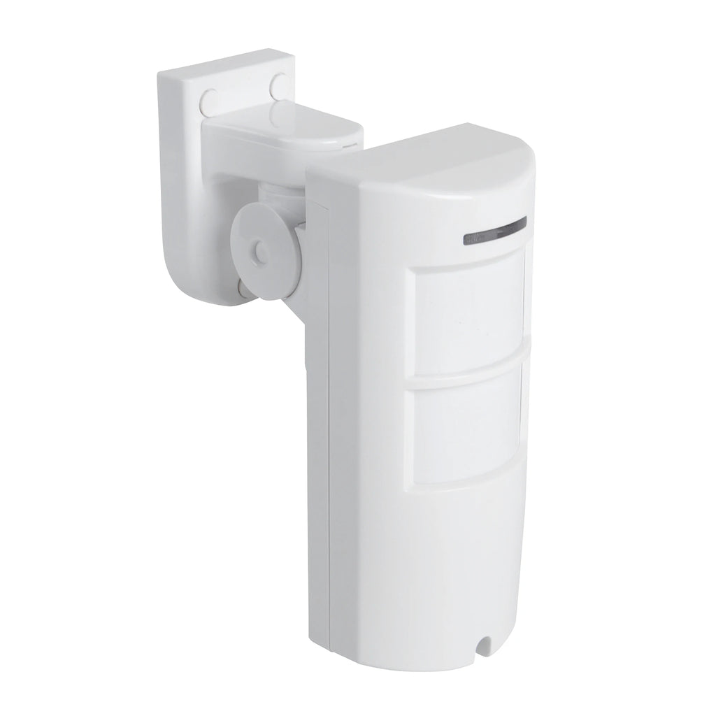 DC12V Outdoor Wired Microwave PIR Motion Sensor Alarm with Rain Cover 12M 100 Degrees Wide Angle Detection Anti-pet Anti-mask
