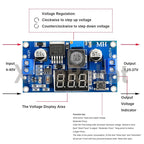 1-10PCS LM2596 DC DC Step Down Converter Voltage Regulator LED Display Voltmeter 4.0~40 to 1.3-37V Buck Adapter Adjustable Power