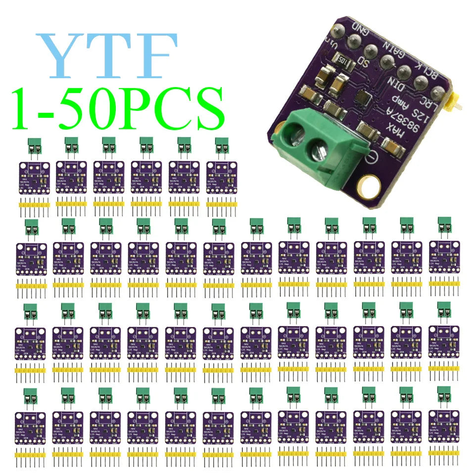 1-50pcs MAX98357A I2S Class D Audio Amplifier – 3W Digital Power Module for DIY Speakers & Smart Voice Systems