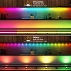 FCOB SPI RGB IC IP66 IP30 LED Strip Light WS2811 Addressable 864 LEDs Full Color DC12V WS2812B Flexible FOB 24V COB Lights