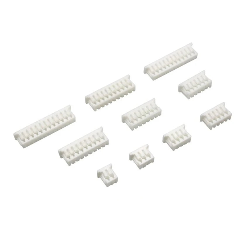 100Pcs JST 1.25mm Pitch Female Connector Housing 2/3/4/5/6/7/8/9/10 Pin Plastic Shell Electrical Wiring Plug Socket Housing