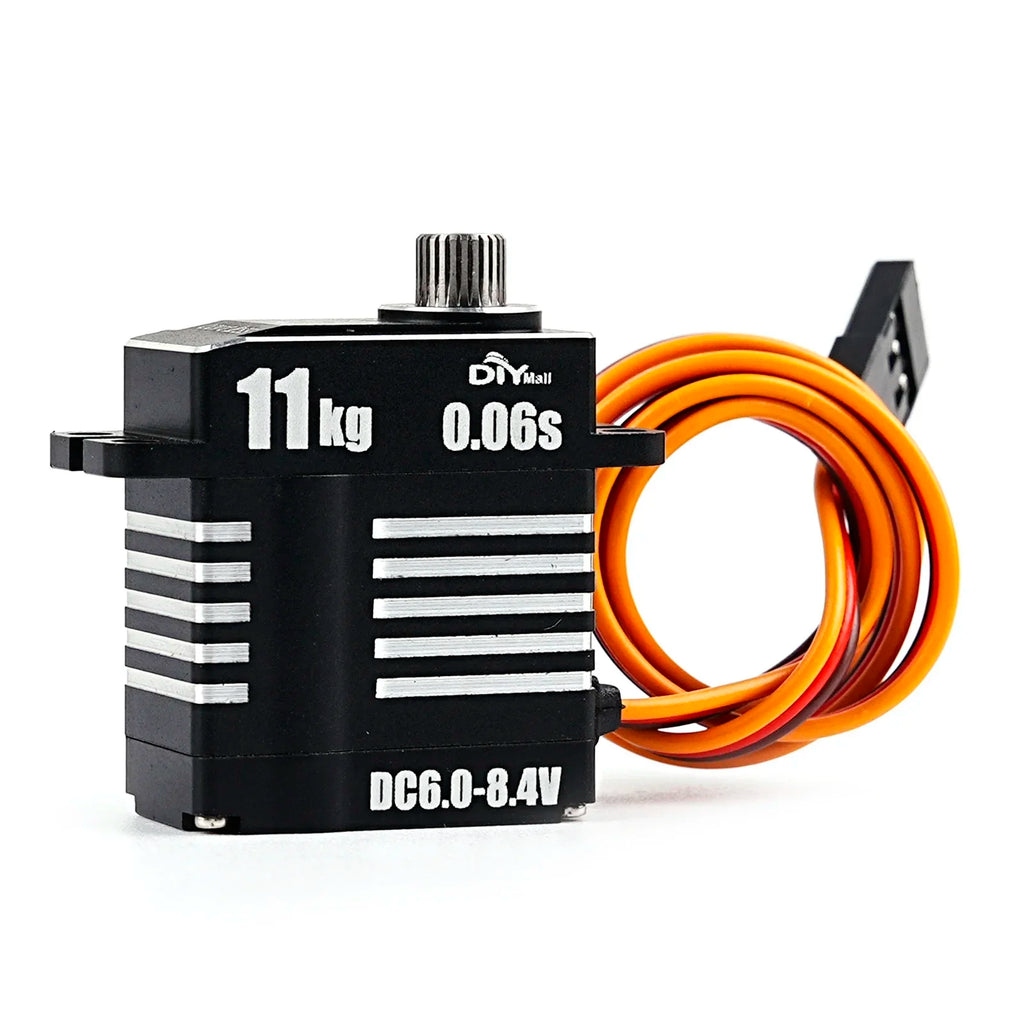 Micro 8.4V 0.06S 11KG Digital Servo Motor Mini Full Metal Coreless Programmable Servos 180/270/360 Degree High Torque for RC Car