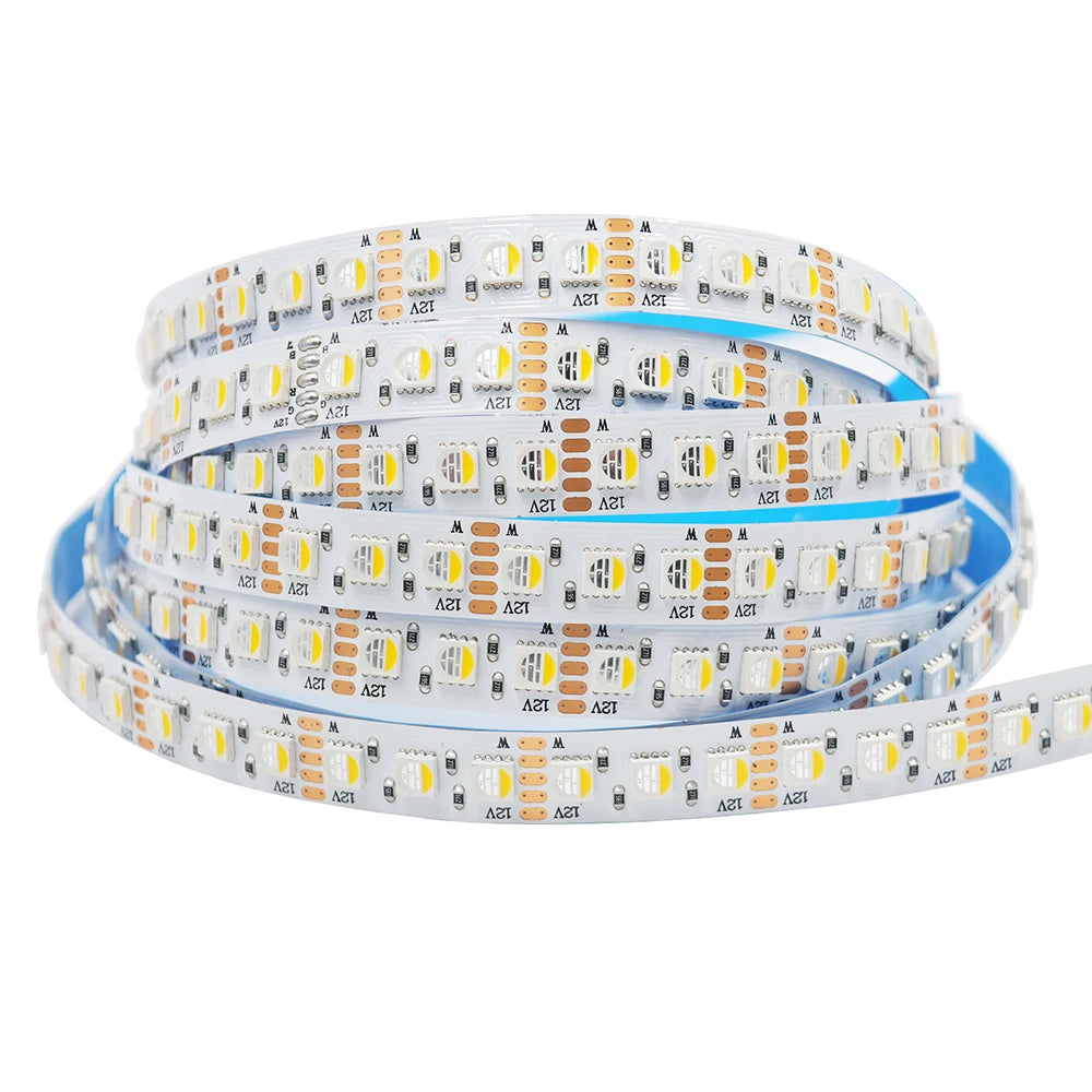 5m RGBW RGBWW Led Strip Light 4 Colors In 1 Chip 12V 24V 5050 120 60 108 LEDs Flexible Tape Ribbon RGB Warm White DC Home Decor