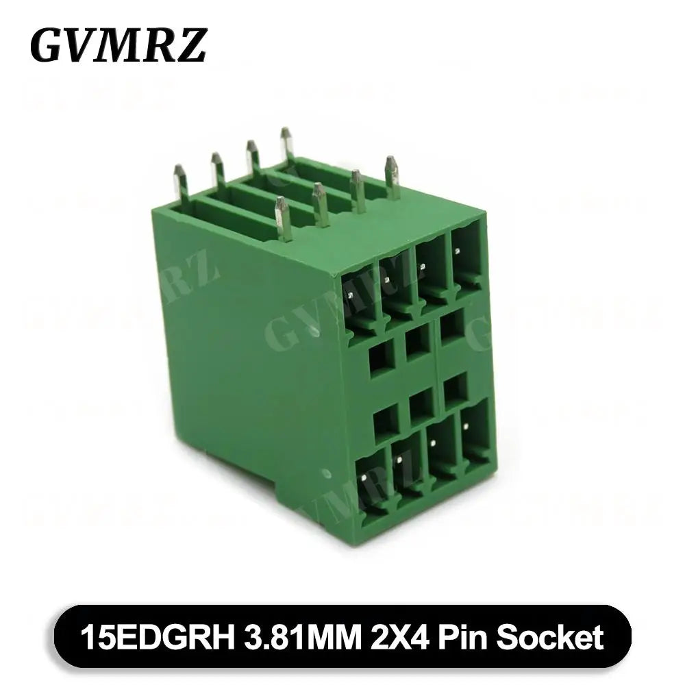 5PCS 15EDG KF15EDGRH 2x2 ~ 12PIN 3.81mm Double Layer Double row pluggable terminal block PCB welding plate Plug Pin Socket