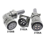 Aviation Plug MS3108B MS3106A MS3102A 18-10S 20-4S 20-15S 20-18S 20-29S 22-22S 24-10S 24-11S Servo Motor Panel Metal Connector