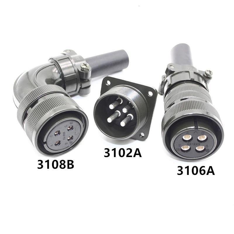 Aviation Plug MS3108B MS3106A MS3102A 18-10S 20-4S 20-15S 20-18S 20-29S 22-22S 24-10S 24-11S Servo Motor Panel Metal Connector